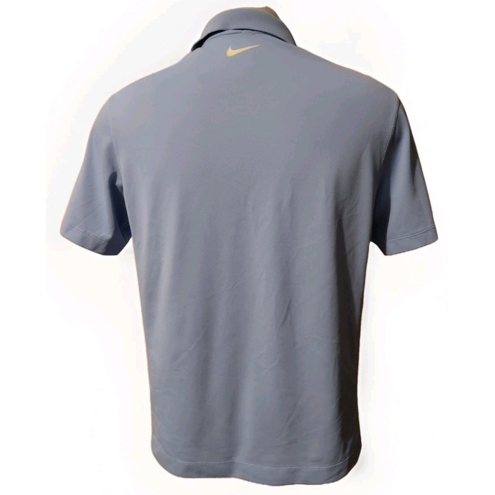 Nike Polo Shirt Men's Medium Dri Fit Golf Tour Performance PGA Swoosh Sky Blue - Picture 4 of 13